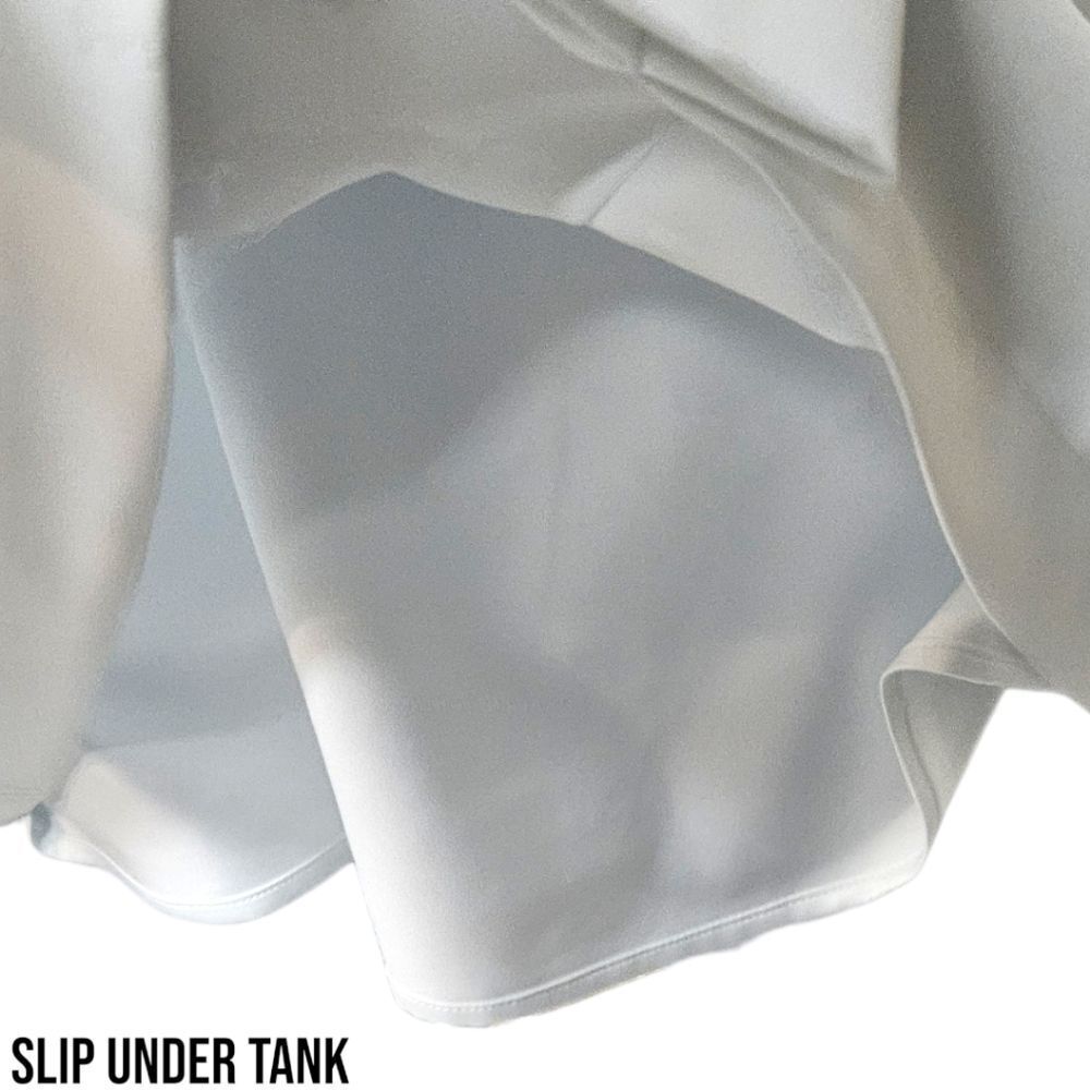BLACK LABEL BY: CHICO'S Women's Size Lg. Cream Colored Pleated Dressy Blouse. - Picture 7 of 15